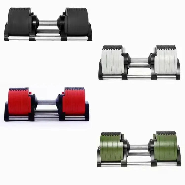 New Style Unisex Adjustable Dumbbells 32kg 36kg 40KG Fitness Weightlifting Bar for Home Use 4kgs  Increments