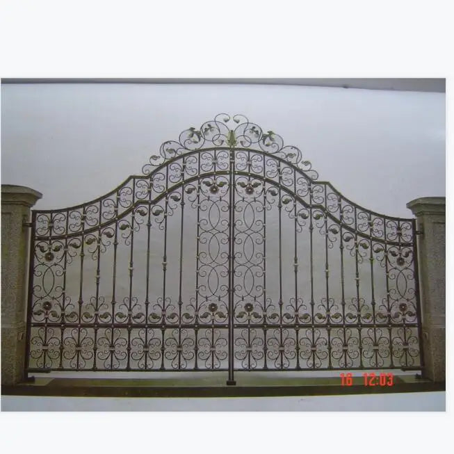 Custom Hand Forged Wrought Iron Gate Designs Simple Swing Main  Hebei