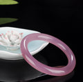 Authentic Jadeite pink Agate Cuff Bajadeite Jade Bracelet Bangle Gemstone Ice Bracelet Lotus pink Agate Jade Bracelet Bangles