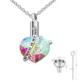 Easter Memorial Crystal Pendant Necklace Link Chain Ashes Urn Perfume Bottle Series Always My Heart Jewelry Main Material Alloy