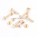 Manufacture Supply Various Size Brass Chicago Screw for Belt Strap