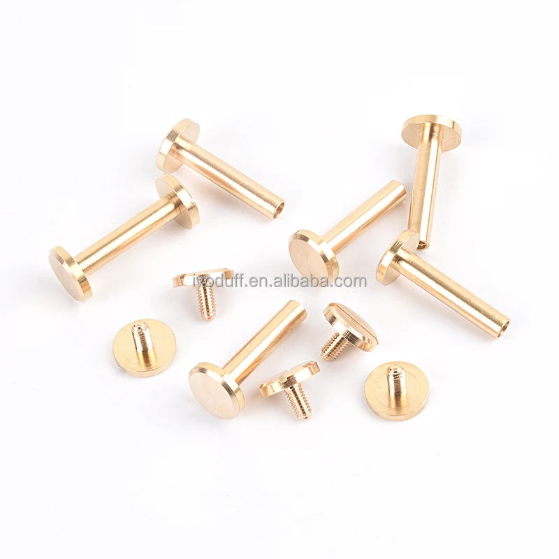 Manufacture Supply Various Size Brass Chicago Screw for Belt Strap