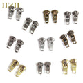 China Factory 4.5 YG Antique Silver Brass Denim Metal Zipper Slider