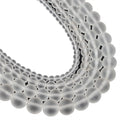 Wholesale round Matte Frosted Clear Crystal White Glass Loose Beads Nature Crystal for Jewelry Making DIY