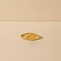 18K Gold Plated Geometric Stainless Steel Finger Ring Women Gold Rings Jewelry for Gift