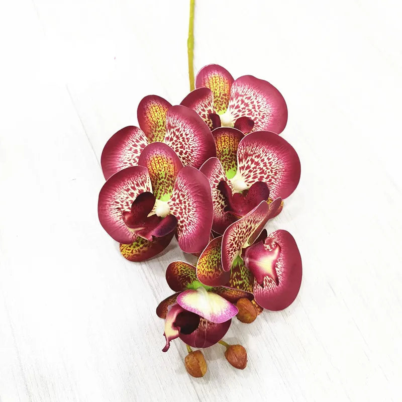 2022 New 32 Colors Artificial Flower Decoration Phalaenopsis Bonsai Home Wedding Orchids