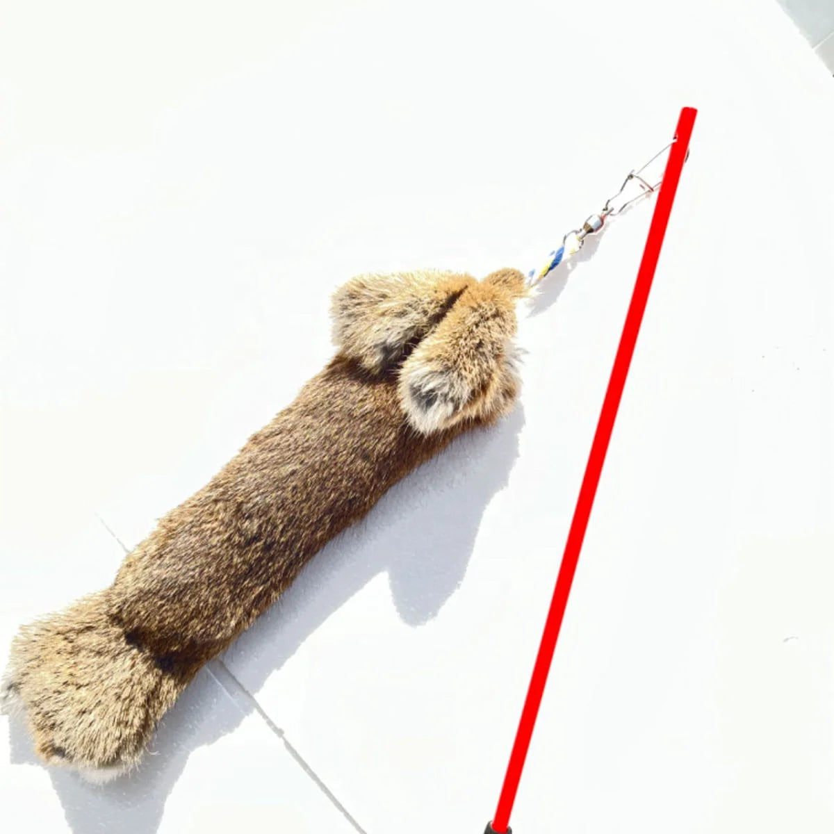 The Dog-teasing Simulation Rabbit Training Dog Toy Bb Whistle Makes Sounds. the Real Rabbit Skin Toy Is Resistant to Biting
