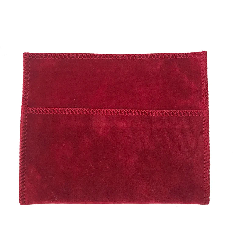 Factory Price Flannel Jewelry Packing Pouch Luxury Velvet Wallet Flap Bags With Custom Logo