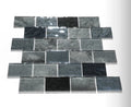 Customized Glossy Black Iridescent Rainbow Powder Glass Mosaic Tile Modern Design Style Interior Wall Kitchen Bathroom 4mm Thick