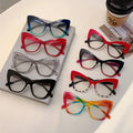 Custom logo Candy Color Classical Retro Computer Eyeglasses Designer Glasses Frame Cateye Wholesale Eyeglass Frames