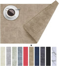 Customized Printed Logo PU Classic Eco-Friendly Anti-Hot Insulation Washable Placemat
