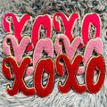 Valentine XOXO Iron on Patch Embroidery Chenille Patches