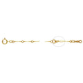 Fashion Jewelry 14K Gold Filled Necklace 1.3mm Finished Dapped Bar Chain for Woman Jewelry Making
