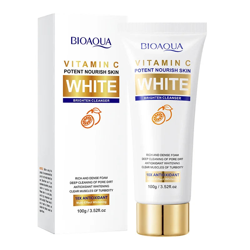 Beauty Products for Women Oil Control Deep Clear Whitening Vitamin C Face Cleanser 100g Beauty Wash Facial Cleanser SS