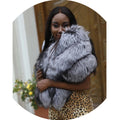 Winter Thick Warm Big Panels Women Real Fox Fur Mufflers Scarf