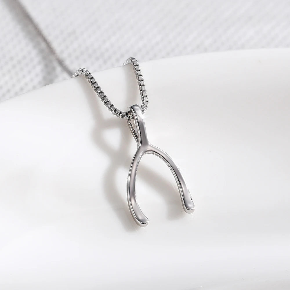 CAOSHI Unique Design Dainty Forked Fish Bone Pendant Necklace for Women Refine Jewelry Lady Girls 2025 Fashion Necklace