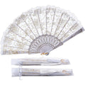 Elegant Feel Large Custom Printed Folding Bamboo Love Style Hand Fans Multipurpose Plastic Material