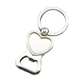 Promotion Vintage Fashion Heart Zinc Alloy Handmade Carabiner Keychain Bottle Opener Valentine's Day