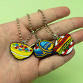 Budget-Friendly Bead Chain Keychain with Mexican Food & Daily Life Elements Convenient Custom Keyring for Fashion Accessories