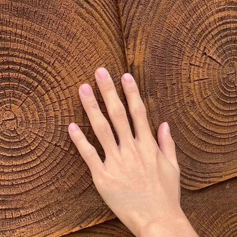 Modern 3D Waterproof PU Stone Wall Panels Soundproof Decorative Wood Art Wall Cladding Hotel Exterior Polyurethane Artificial