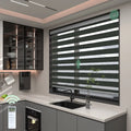 Smart Motor Motorized Zebra Blinds Window Cordless Customize Alexa / Google / Homekit Voice Control Rechargeable