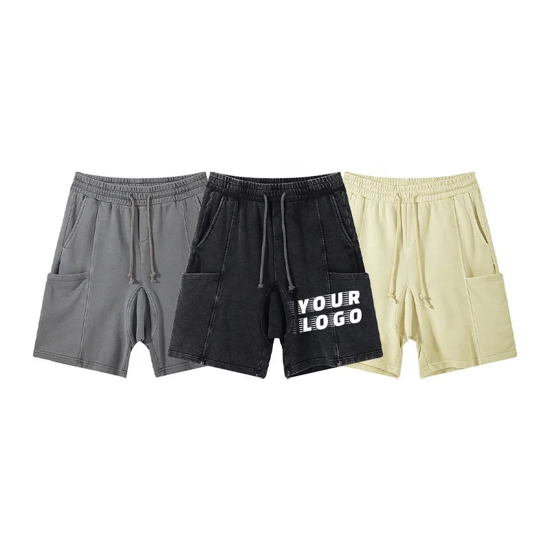 Hot Sale  Fashion Sports Wear Short Pants  Big Pockets Popular Custom LOGO High Street for Men