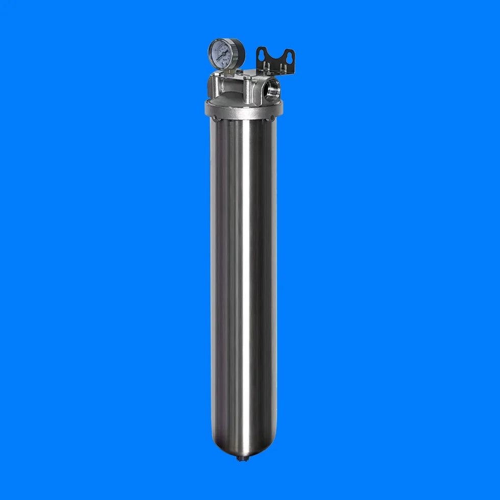 SQZ89-20IN Manual Powered Large Flow 304/316 Stainless Steel Front Water Filter for Outdoor and Household Use