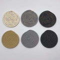 Heat-Resistant Woven Cotton Rope Cup Coaster Absorbent Braided Coasters for Drinks