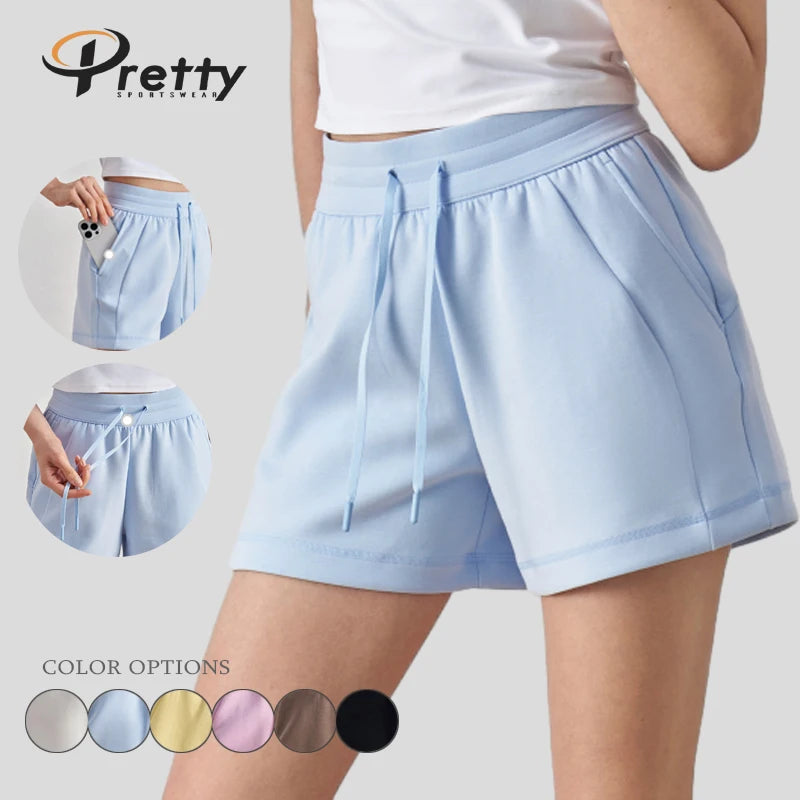 Wholesale Yoga Gym Shorts Running Athletic Custom LOGO Good Material Workout Elastic Jogging Breathable Quick Dry Sportswear.