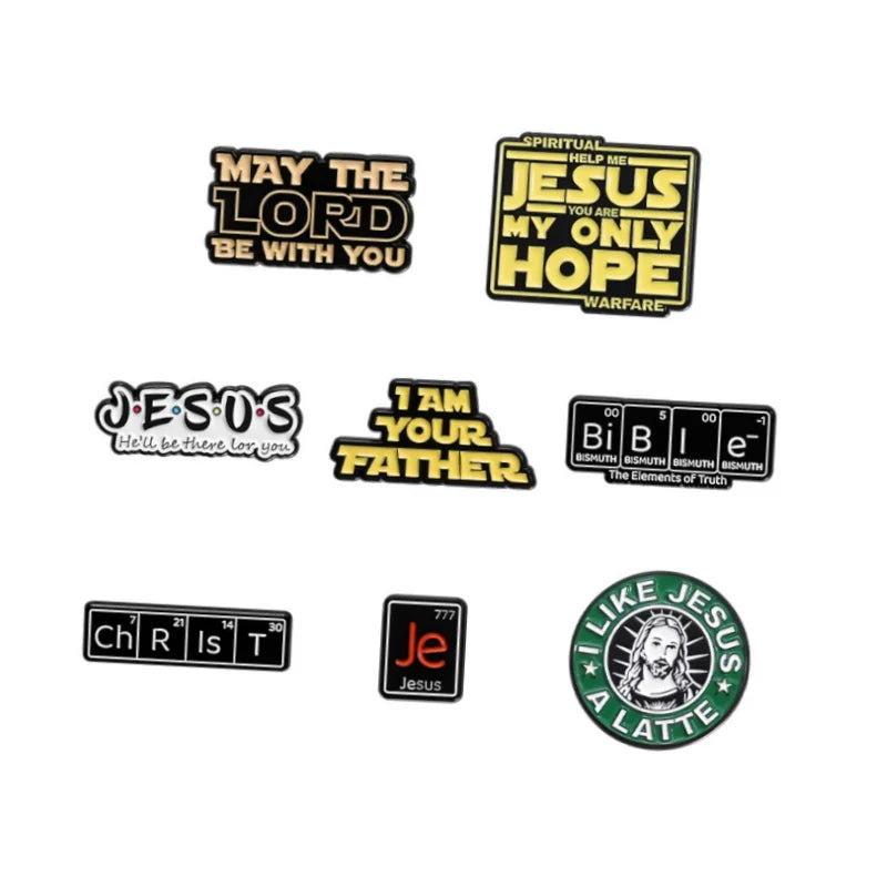 Fashional Religious Christian Badge Jesus Enamel Pins MegaBDM