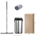 Household Items Stainless Steel Basket Magic Mop 360 Degree Rotating Head Self-Wringer Extendable Handle Microfiber Mopheads