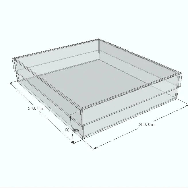 30*25*6cm Acrylic Gift  Box Customized Size