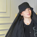 Wholesale Ready to Wear Muslim Women Georgette Shawl Instant Hijab With Fisherman Cap Chiffon Sport Brinette Hat Instant Hijab