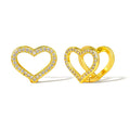 Small Wholesale Jewelry 2023 New Arrivals Gold Plated Women Minimal Hoop Earring Small Heart Hoop Earrings