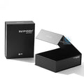 Luxury Recyclable Candle Wallet Craft Packaging Black Box Magnet Lid Closed Custom Print Logo Magnetic Gift Paper Package Boxes