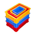 LEADLOONG CS Series Modern Industrial Rectangle PC Plastic Stackable Multipurpose Stocker Bins Customized Color for Storage