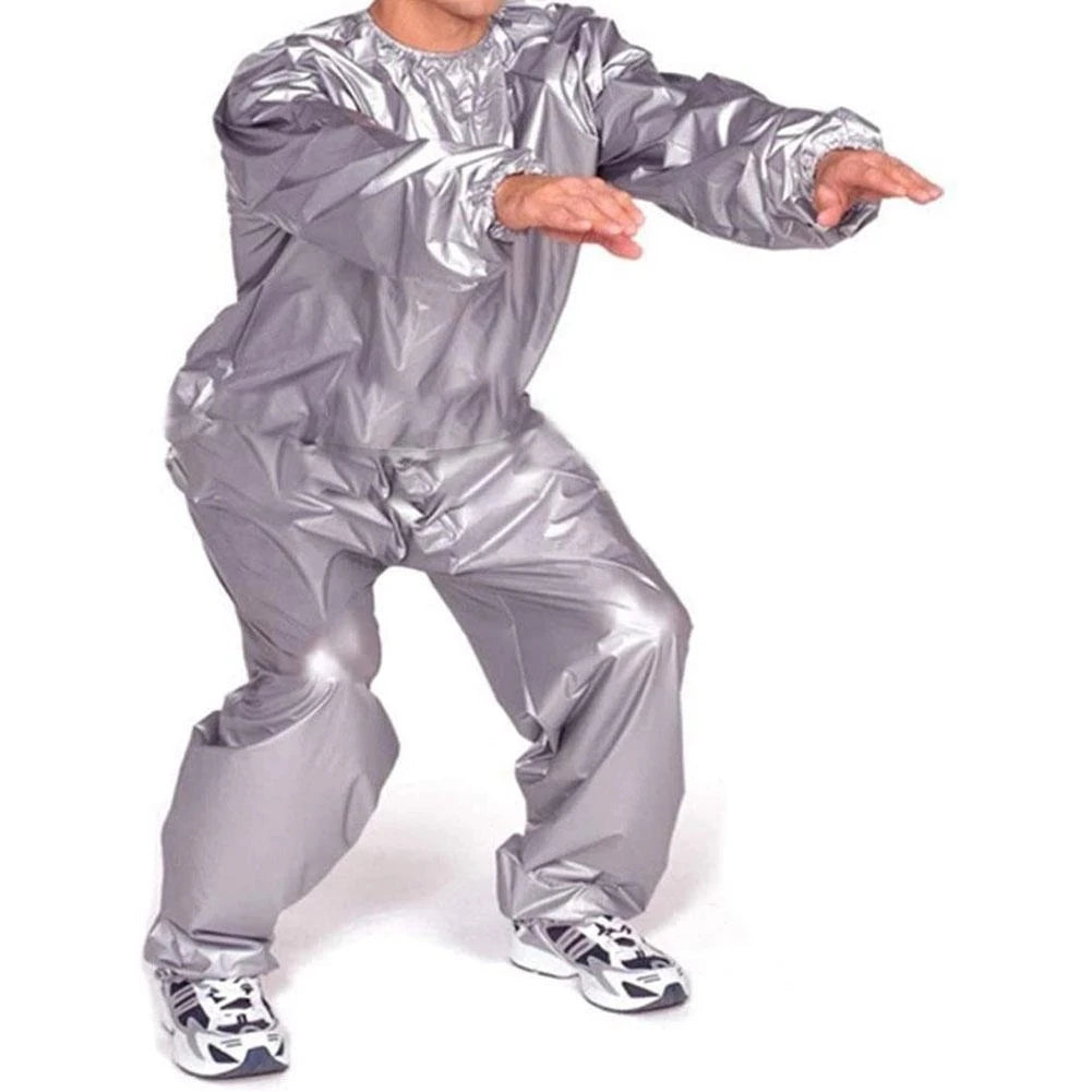 PVC Slimming Tear-proof Unisex Fitness Exercise Weight Loss Sweat Sauna Suit for Home Use