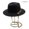 Landfond Unisex Fedora Hat-Eco-friendly 100% Polyester Wide Brim for Outdoor Fishing Casual Use Four Seasons Business Party Hat