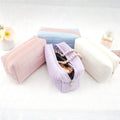 Fashion Geometric Solid Square Velvet Quilted Zipper Soft Makeup Bag for Women XXN Model XXNR-24082802