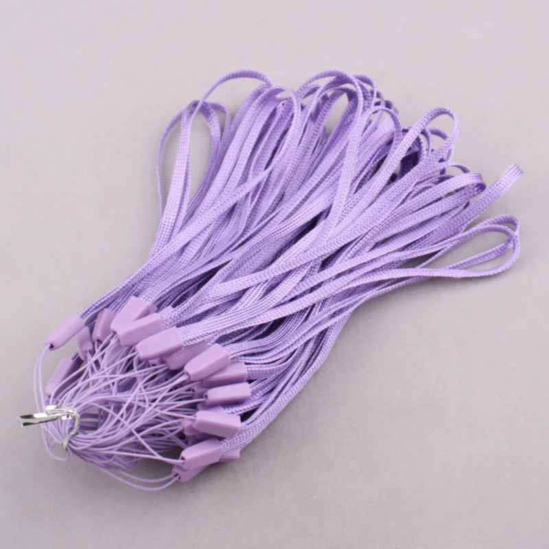 Ins Flower Phone Strap Soft Nylon Hand Wrist Lanyard Anti-Lost Keychain Bracelet Hanging Cord for Mobile Phone Chain