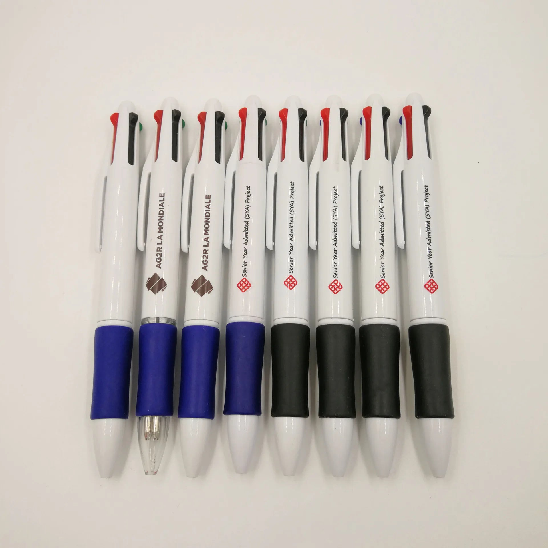 4 in 1 Color Refill Pen Marketing Promotional Gifts Stationery Multifunction Plastic Ball Pen With Four Color