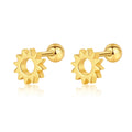 Custom S925 Sterling Silver Gold-plated Cute Stud Earrings for Women