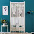 Ready Made Tulle Curtains Hotel Office Room Waterproof Vintage Pleated Bay Window Built-In Blackout Door Window Curtain