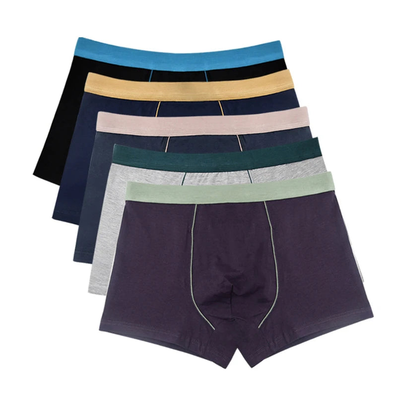 Cotton Men Underwear Plus Size Boxer Shorts Breathable 3D Seamless Panties Xl to 8Xl