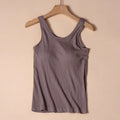 FINETOO New Women Comfortable Winter Warm Fur Vest Thermal Underwear