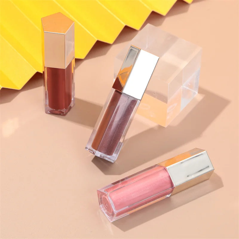 37 Glossy Colors Lipgloss Private Label  Wholesale Shinny Pigment Oem Vegan High Pigment Beauty Girl Nude Makeup Lip Gloss