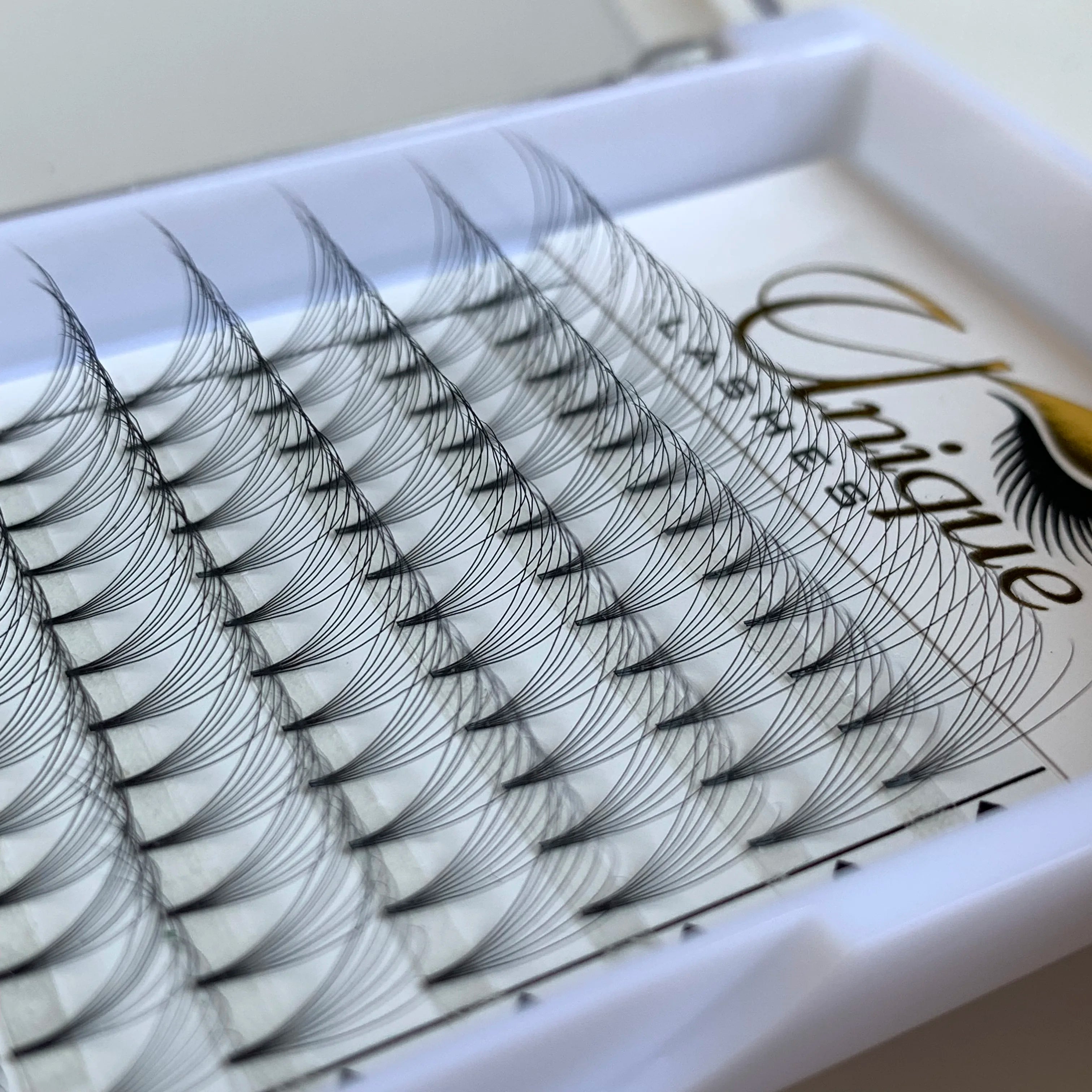 XXL Big Tray Pointy Base 7D 8D 10D sharp Root Premade Fans Lashes Private Label Eyelashes