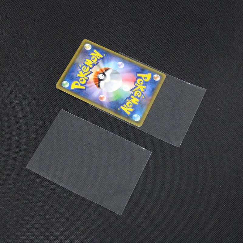 100Pcs Per Pack PP Plastic Board Game Side Loading Card Inner Sleeves Standard Deck Size for Double Sleeving