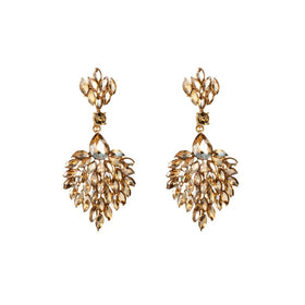 Fashion Style Newest Earrings Colorful Rhinestone Gemstone Glass Diamond Women's Shinny Party Ears Decoration Luxury Jewelry