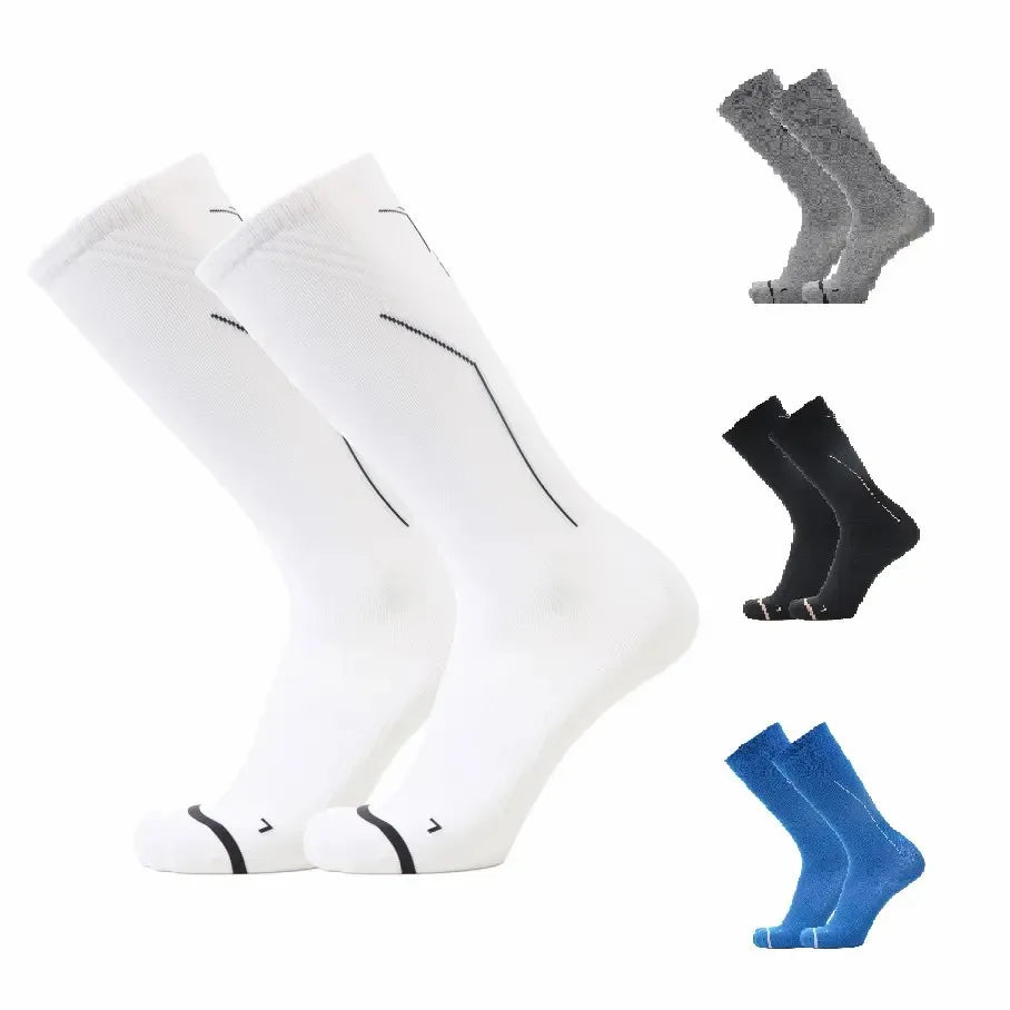 Custom Made Knitted Digital Printing Autumn Letter Pattern Athletic Crew Socks Anti-slip for Women and Men Sport Wholesale